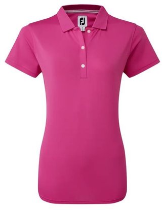 FootJoy Stretch Pique Solid polo de mujer, heather pink