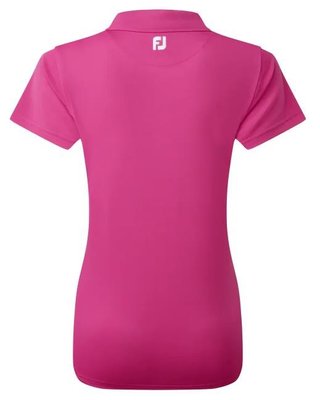 FootJoy Stretch Pique Solid polo de mujer, heather pink
