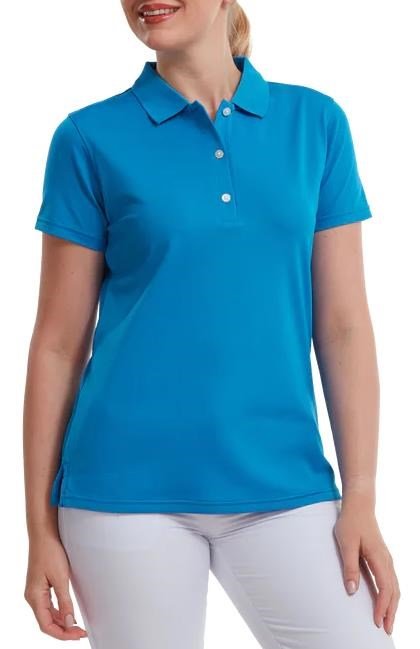 FootJoy Stretch Pique Solid polo de mujer, cobalt