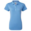 FootJoy Stretch Pique Solid polo de mujer, azul claro