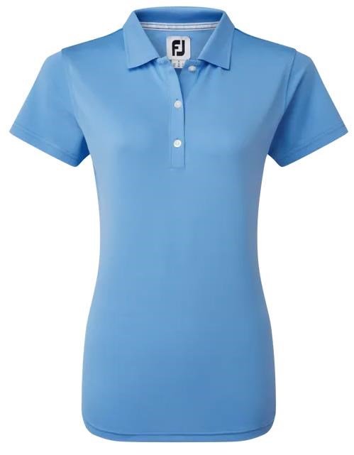 FootJoy Stretch Pique Solid polo de mujer, azul claro
