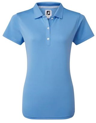 FootJoy Stretch Pique Solid polo de mujer, azul claro
