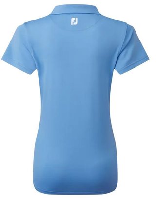 FootJoy Stretch Pique Solid polo de mujer, azul claro