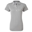 FootJoy Stretch Pique Solid polo de mujer, heather gray