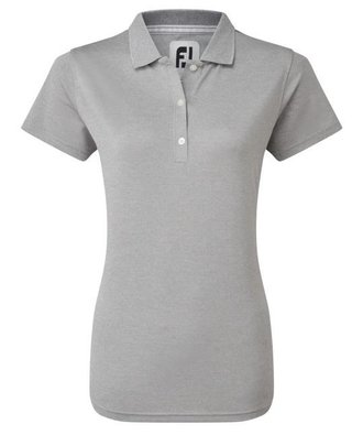 FootJoy Stretch Pique Solid polo de mujer, heather gray