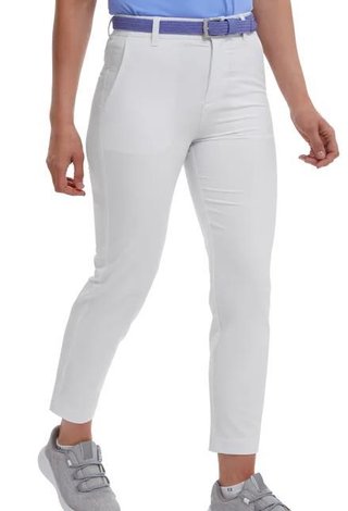 FootJoy Stretch Cropped 7/8 pantalones de mujer, blanco