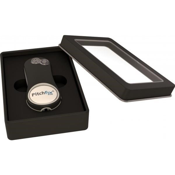 Pitchfix Hybrid 2.0/Fusion gift tin box (transpalent lid) negro