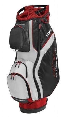 Sun Mountain CX1 cart bag, rojo/negro/blanco