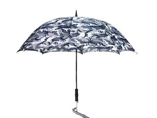 JuCad paraguas de golf telescópico 68" con pin, camuflaje/gris