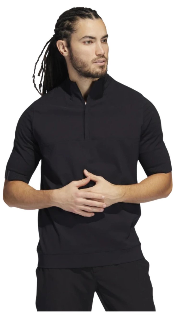 Adidas Primeknit Statement 1/4 sudadera de hombre, negro