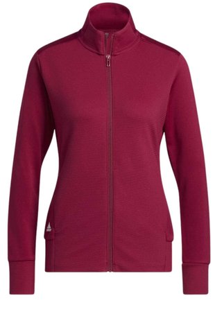 Adidas Textured Full-Zip sudadera de mujer, legacy burgundy