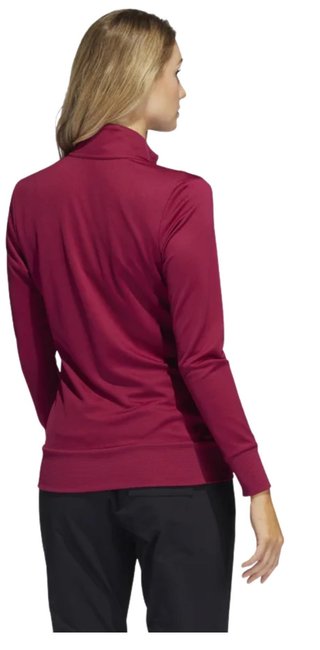 Adidas Textured Full-Zip sudadera de mujer, legacy burgundy