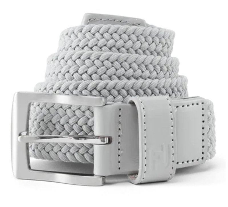 FootJoy Braided cinturón de hombre, gris