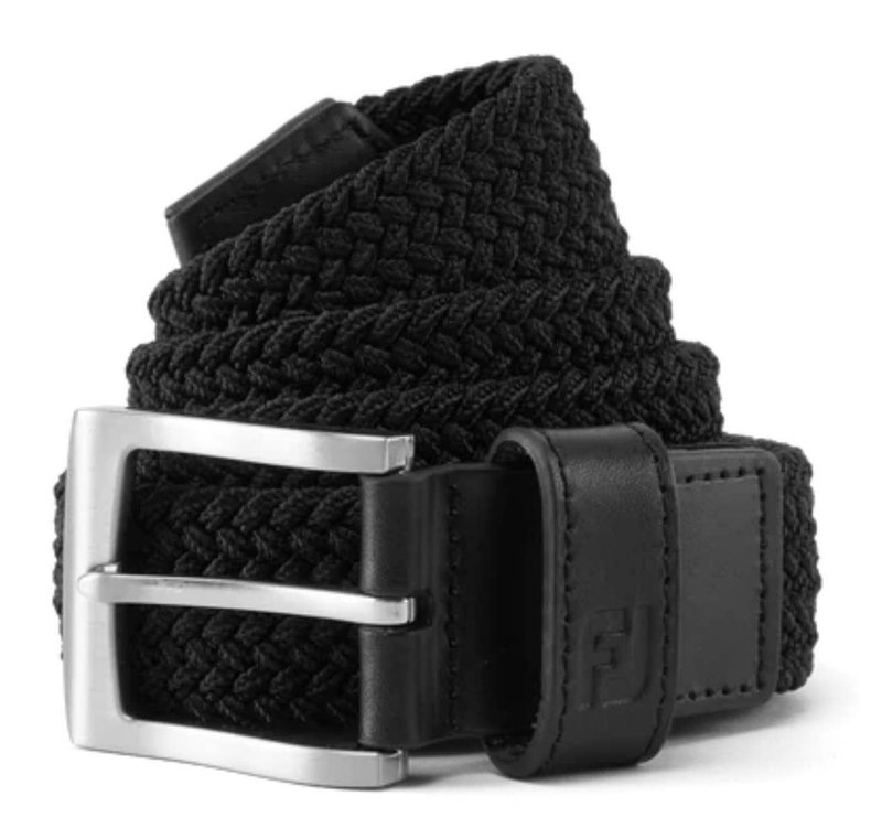 FootJoy Braided cinturón de hombre, negro