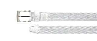 FootJoy Women's Braided cinturón de damas, blanco
