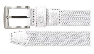 FootJoy Women's Braided cinturón de damas, blanco