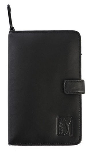 PGA Tour Real Leather Score Card and Accessory Wallet, negro