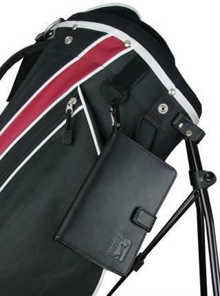 PGA Tour Real Leather Score Card and Accessory Wallet, negro