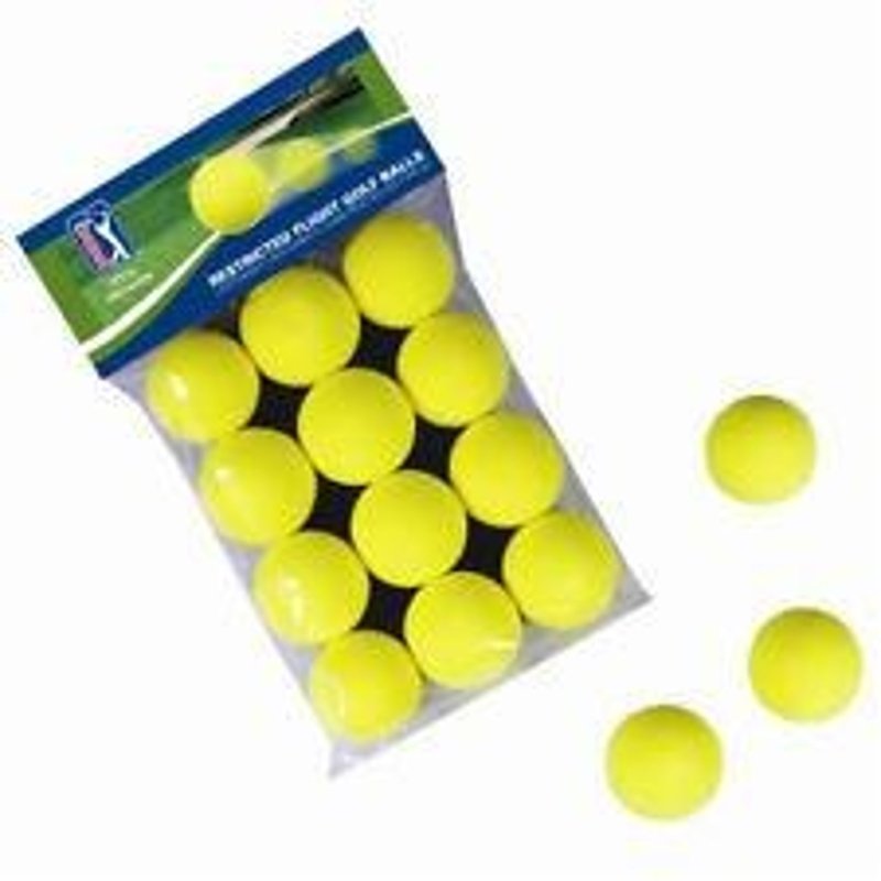 PGA Tour Indoor-Outdoor pelotas de entrenamiento (12 pelotas), amarillas