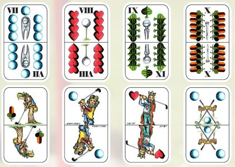 Ostatní Golfové hrací karty pro mariáš edición limitada Klasik accesorios