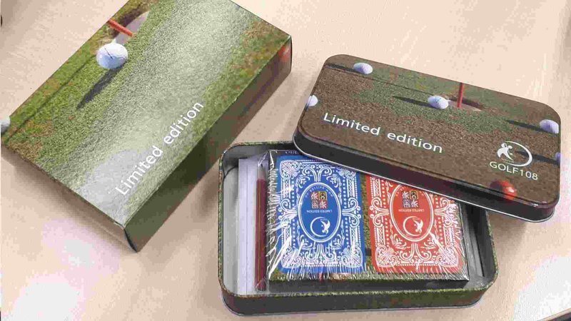 Golfové hrací karty para canasta, edición limitada Retro
