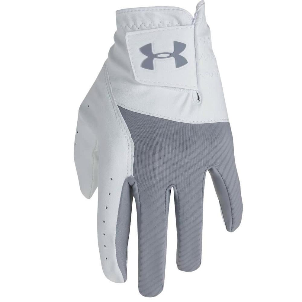 Under Armour Medal guante de golf para hombre, blanco/gris