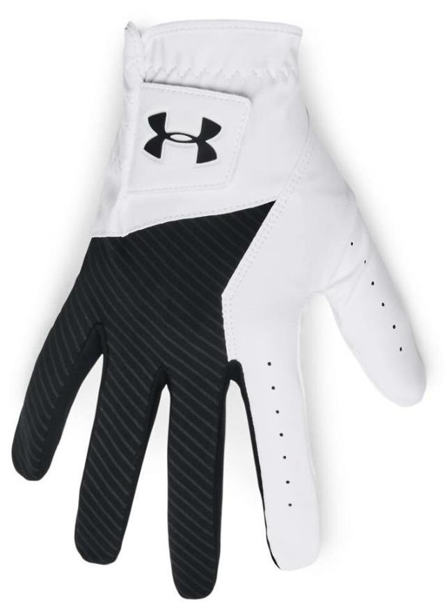 Under Armour Medal guante de golf para hombre, blanco/negro