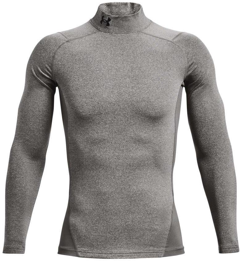 Under Armour ColdGear® Compression Mock top térmico de hombre, charcoal light heather/black