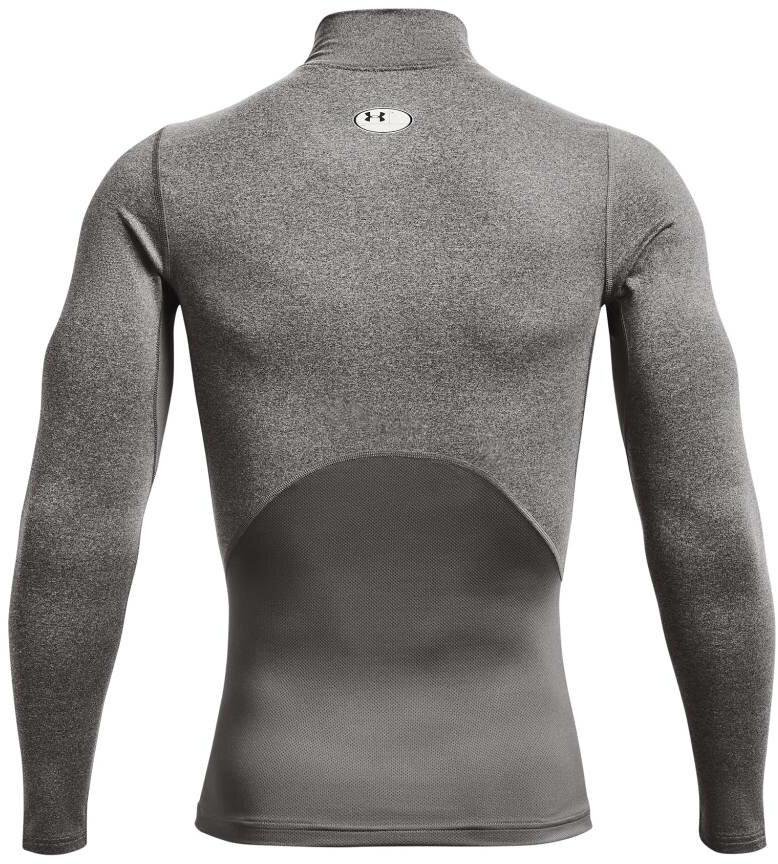 Under Armour ColdGear® Compression Mock top térmico de hombre, charcoal light heather/black