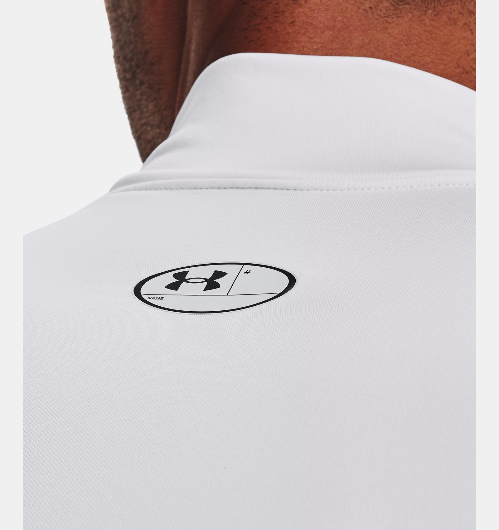 Under Armour ColdGear® Compression Mock top térmico para hombre, blanco
