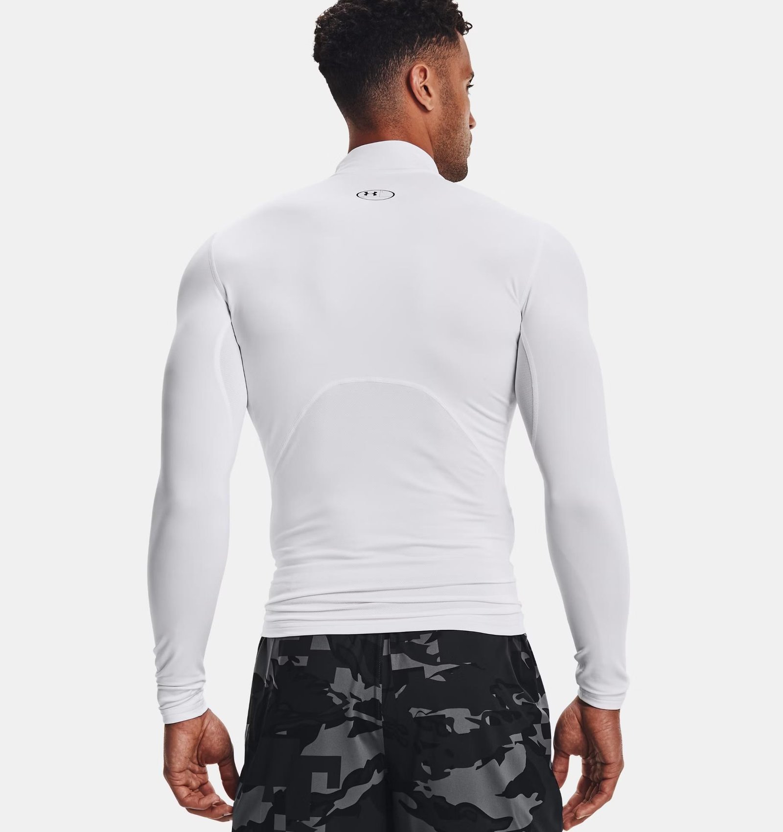 Under Armour ColdGear® Compression Mock top térmico para hombre, blanco