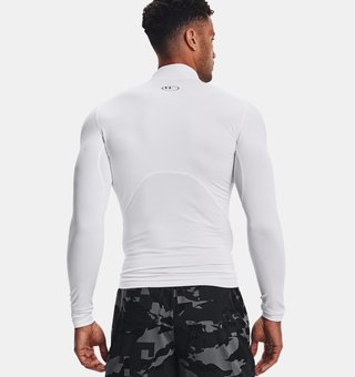 Under Armour ColdGear® Compression Mock top térmico para hombre, blanco