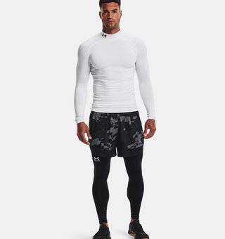 Under Armour ColdGear® Compression Mock top térmico para hombre, blanco