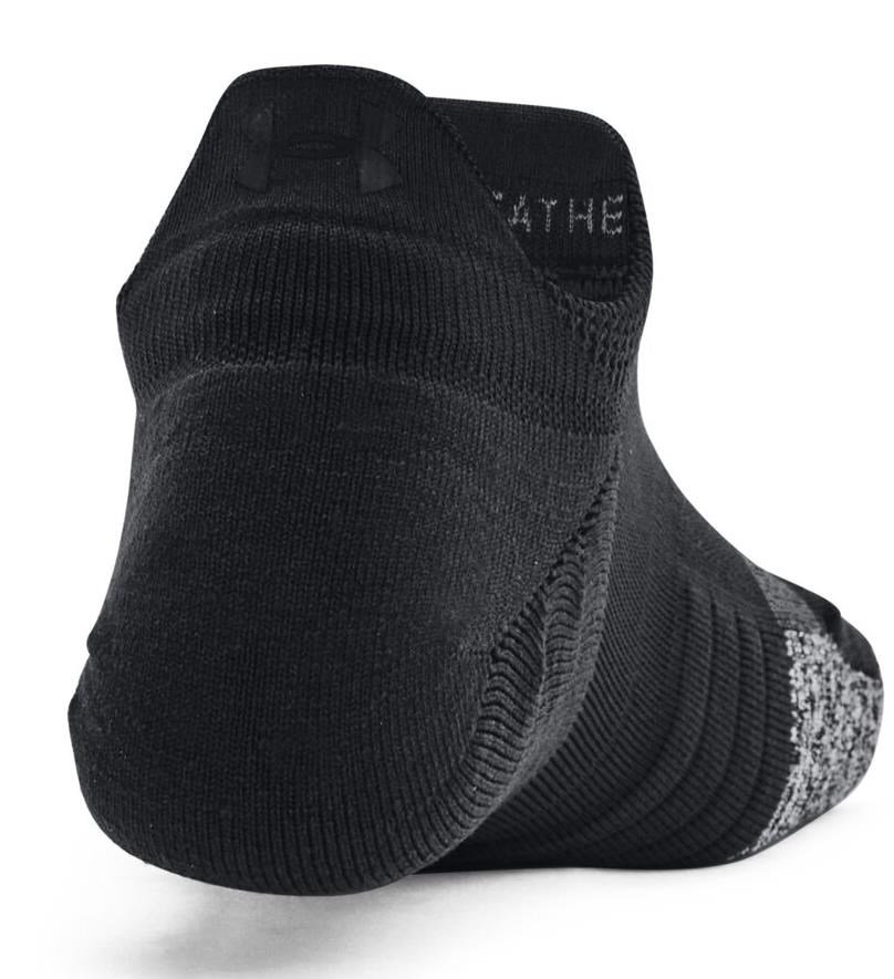 Under Armour Breathe 2 No Show Tab calcetines de mujer (2 pares), negro
