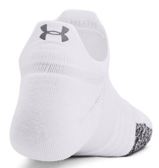 Under Armour Breathe 2 No Show Tab calcetines de mujer (2 pares), blanco