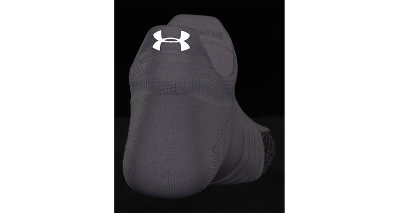Under Armour Breathe 2 No Show Tab calcetines de mujer (2 pares), blanco