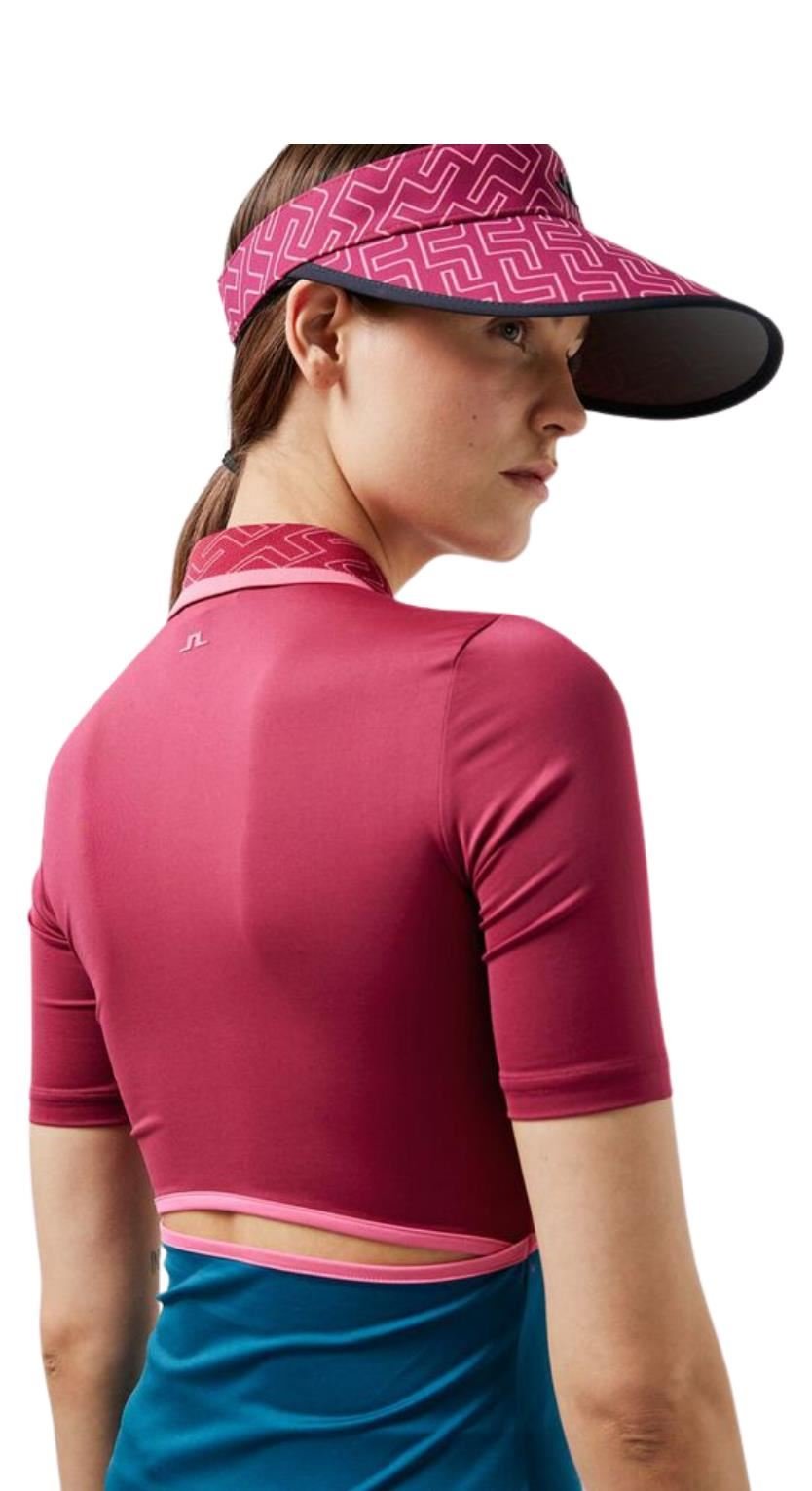 J.Lindeberg Odella polo de golf para mujer, anemone