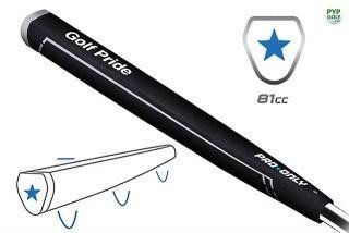 Golf Pride Pro Only Blue Star 81cc putter grip, negro