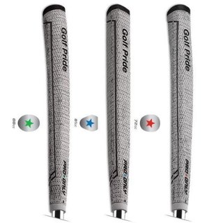 Golf Pride Pro Only Cord Red Star 72cc putter grip, gris