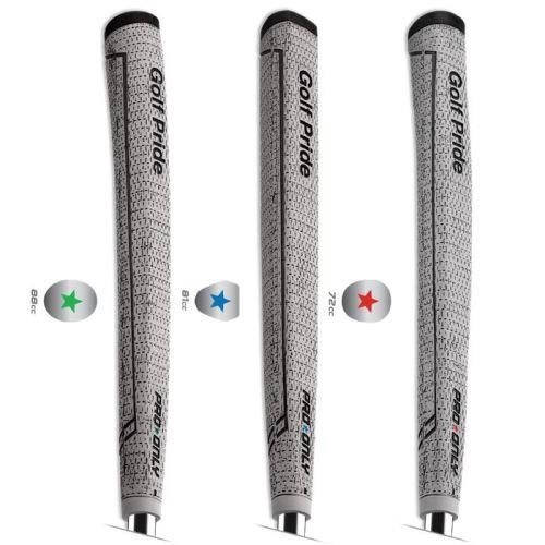 Golf Pride Pro Only Cord putter grip, Green Star 88cc - gris
