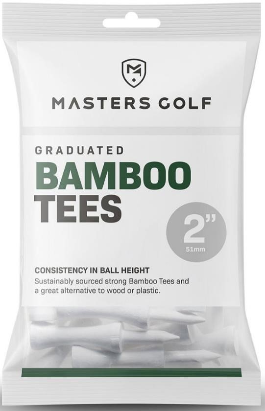 Masters Golf Masters Graduated Bamboo tees 51mm (2"), 20tees
