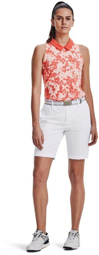 Under Armour Zinger Rise Slvls polo sin mangas para mujer, naranja