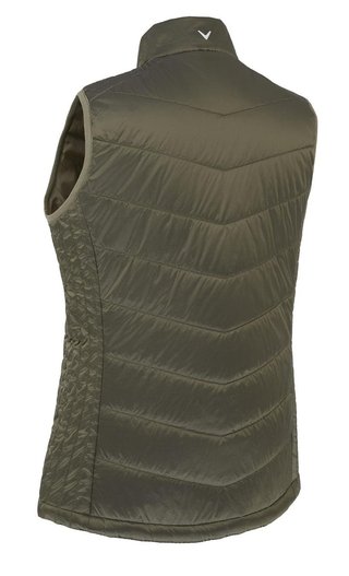 Callaway Primaloft Quilted chaqueta sin mangas para mujer, verde industrial