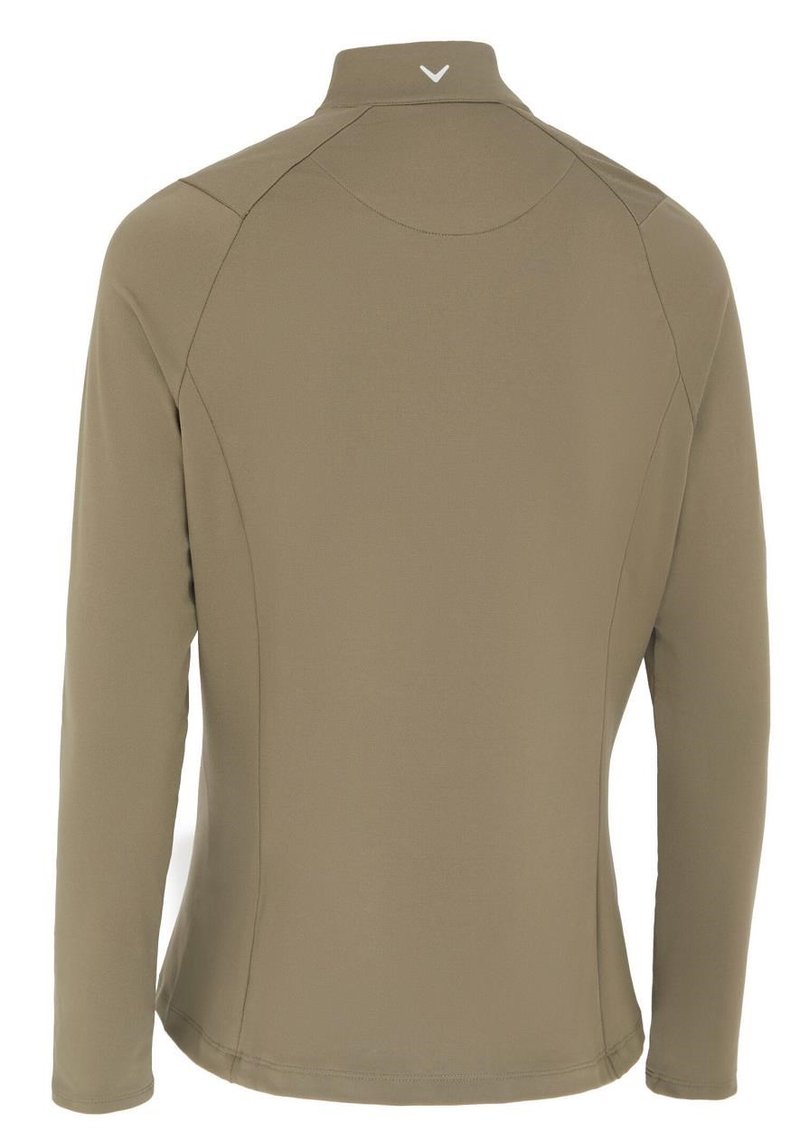 Callaway Thermal Longsleeve Fleece Back Jersey polo de mujer, industrial green