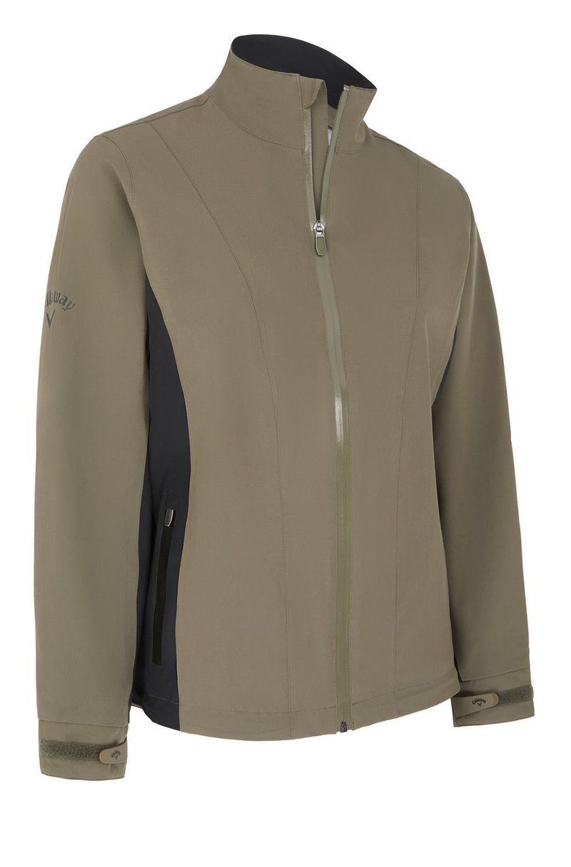 Callaway ColorBlock WaterProof chaqueta de mujer, verde industrial