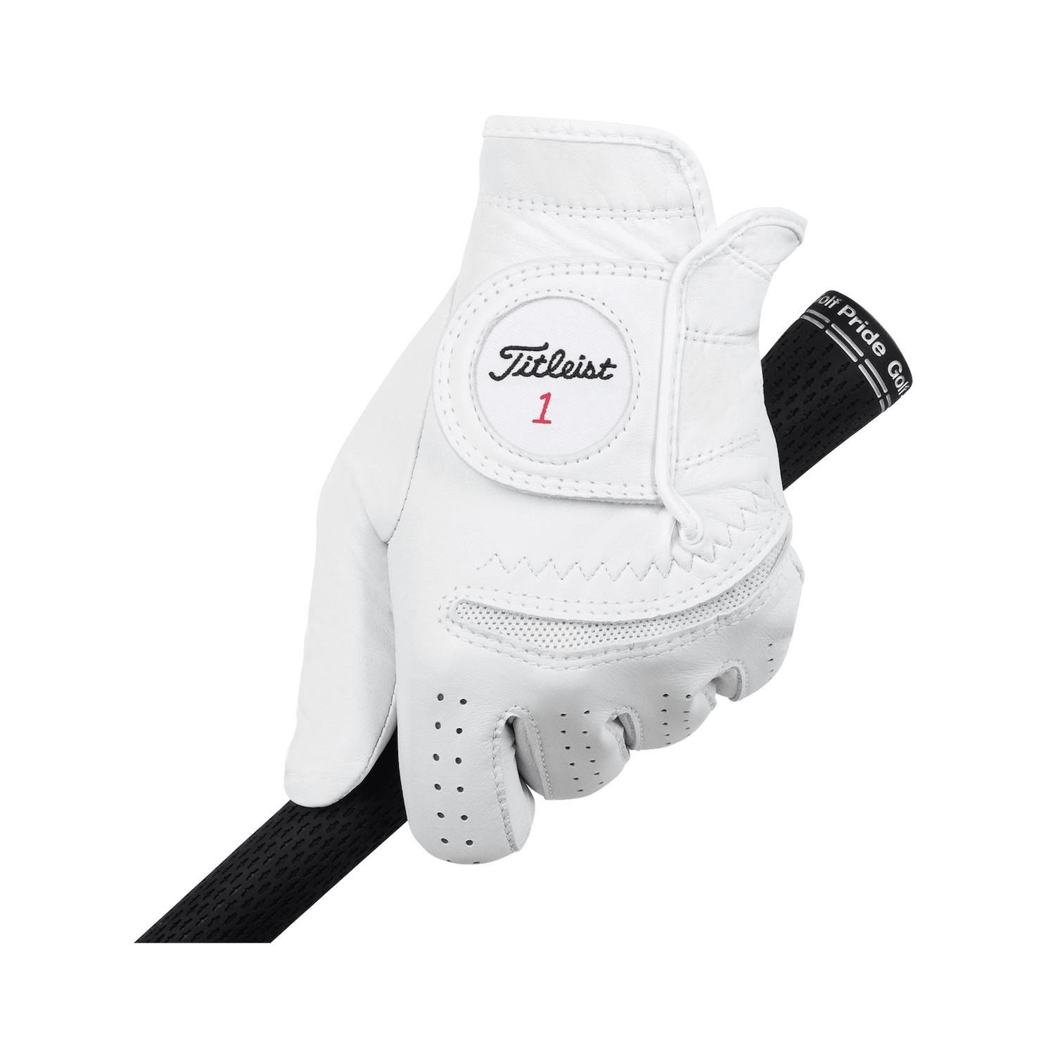Titleist Perma-Soft Cadet guante de golf para hombre, blanco