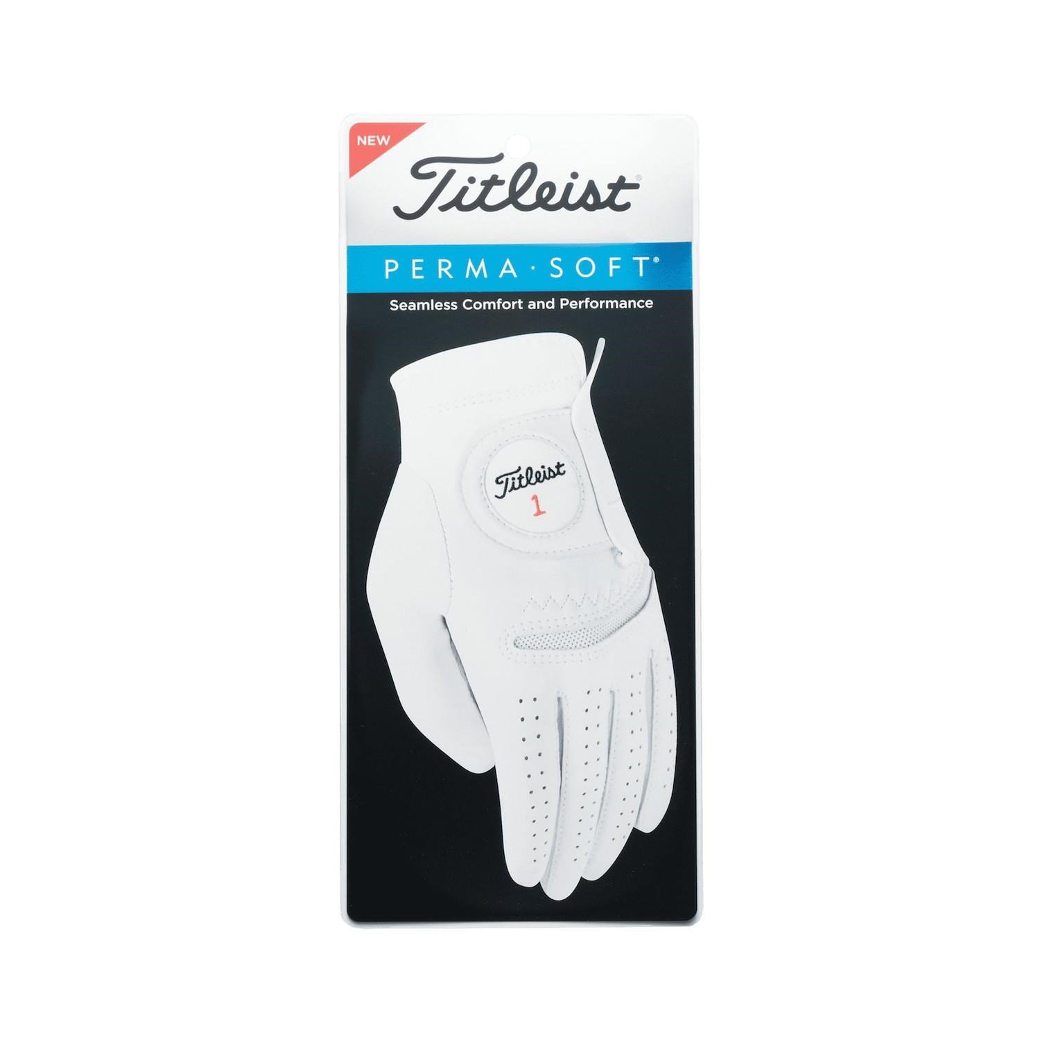 Titleist Perma-Soft Cadet guante de golf para hombre, blanco