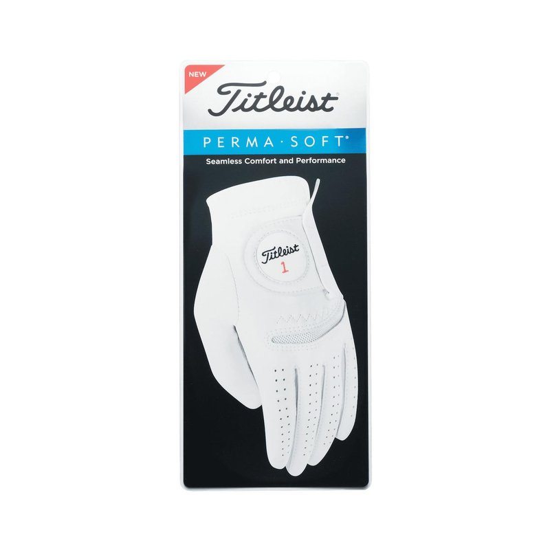 Titleist Perma-Soft Cadet guante de golf para hombre, blanco