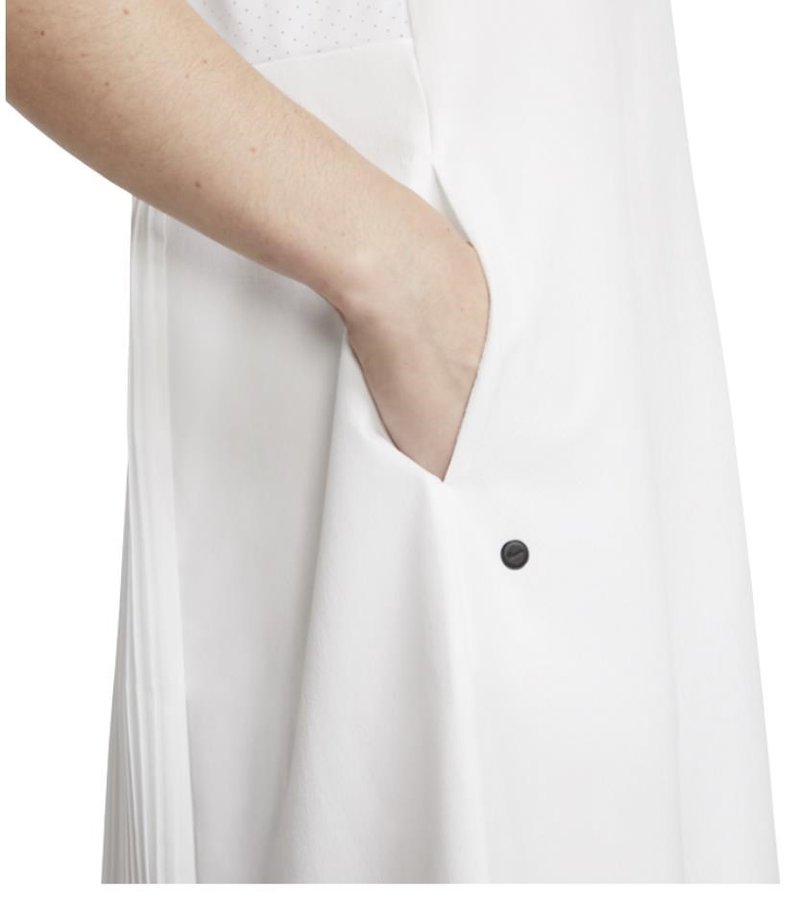 Nike Dri-Fit Ace vestido de golf para mujer, blanco