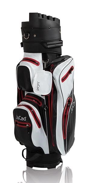 JuCad Manager Dry cart bag, negro/blanco/rojo